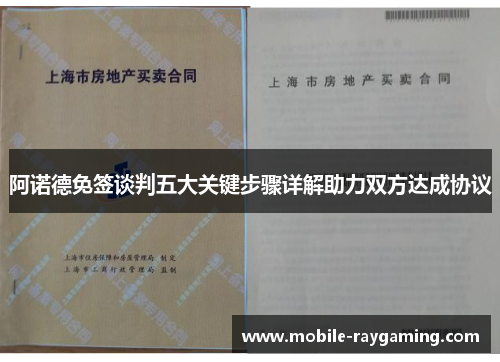 阿诺德免签谈判五大关键步骤详解助力双方达成协议